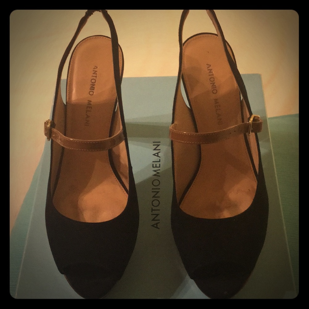 Sling back pumps
